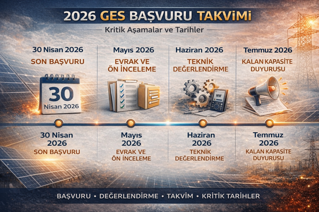 Lisanssız Elektrik Üretimi Kapasitesi Başvuru Takvimi ve Kritik Tarihler