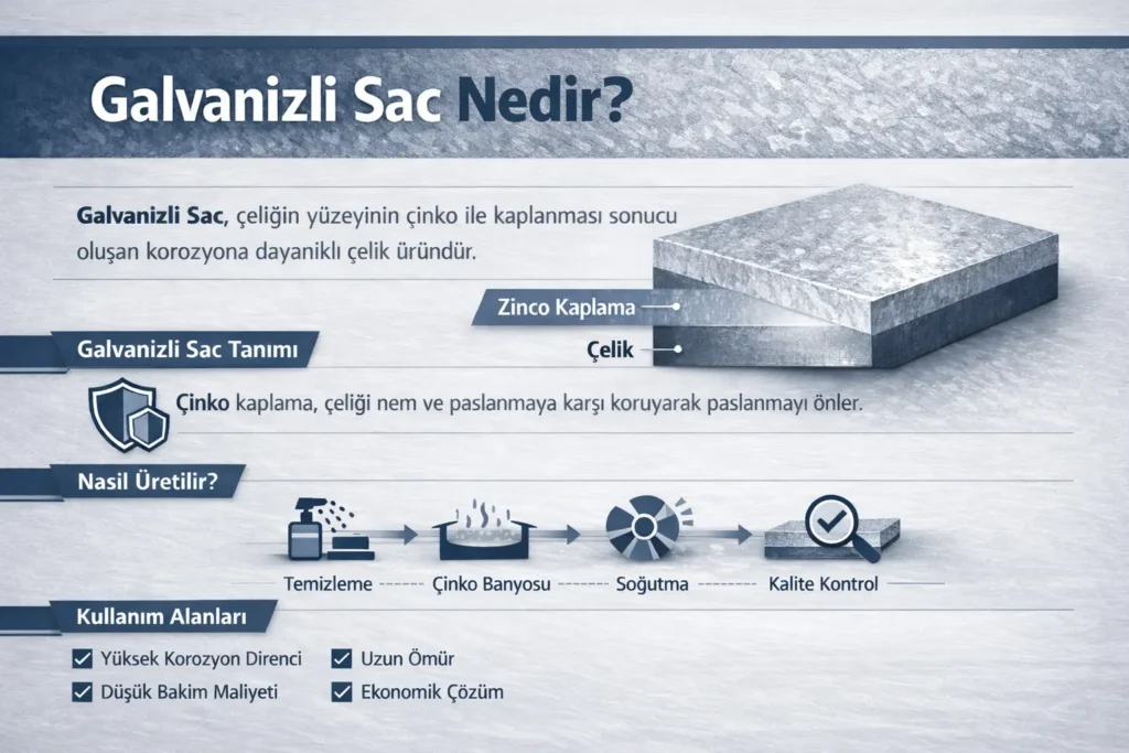 galvanizli sac nasıl üretilir?