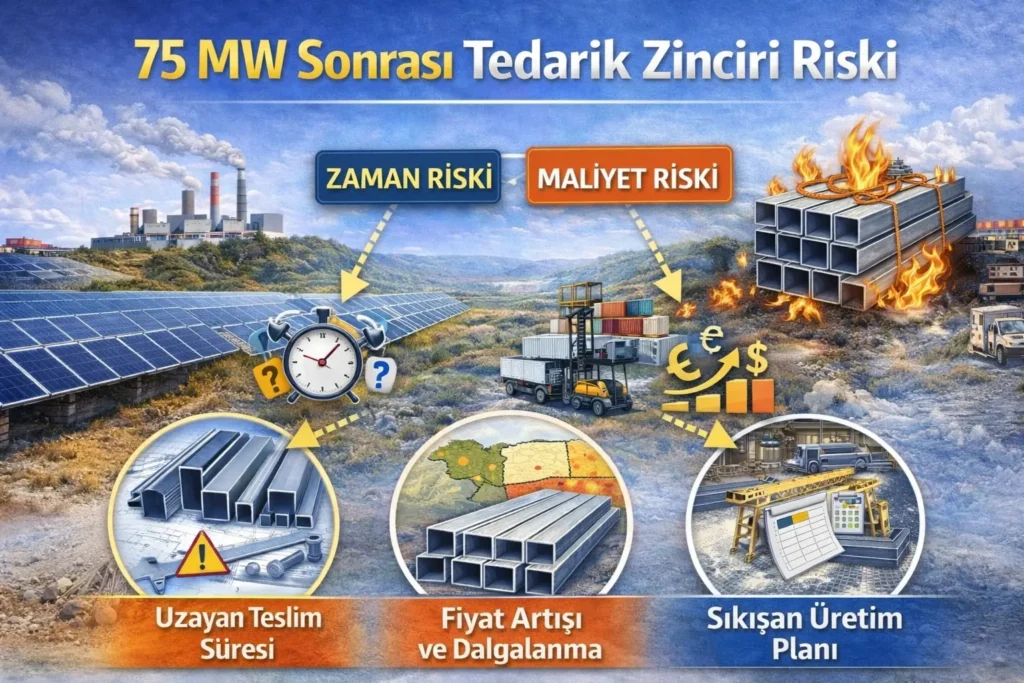 75 MW Sonrası Tedarik Zinciri ve Fiyat Riski