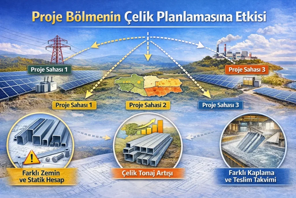 Proje Bölmenin Çelik Planlamasına Etkisi