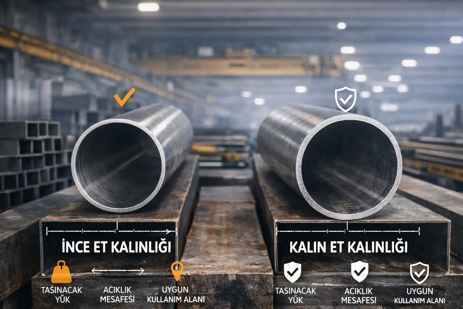 Boru profillerde et kalınlığı