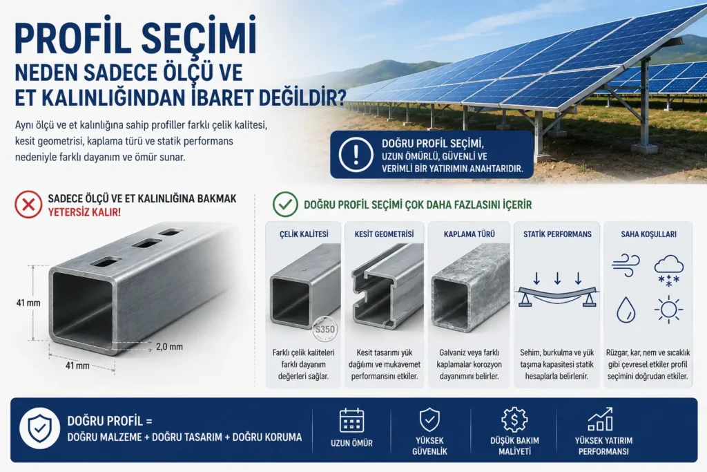 Profil Seçimi Neden Sadece Ölçü ve Et Kalınlığından İbaret Değildir