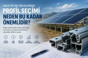 Arazi tipi GES projelerinde profil seçimi