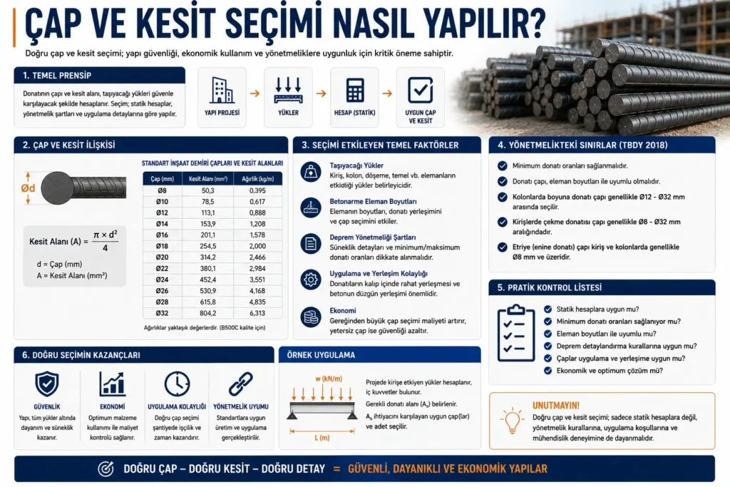 Çap ve Kesit Seçimi Nasıl Yapılır