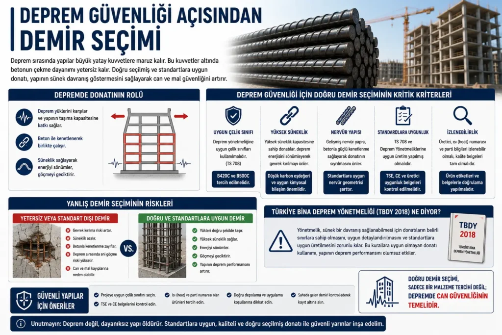 Deprem Güvenliği Açısından Demir Seçimi