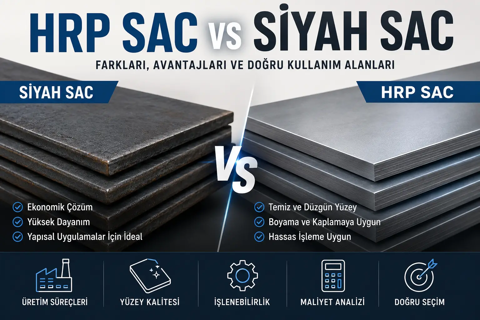 HRP Sac ile Siyah Sac Arasındaki Teknik Farklar