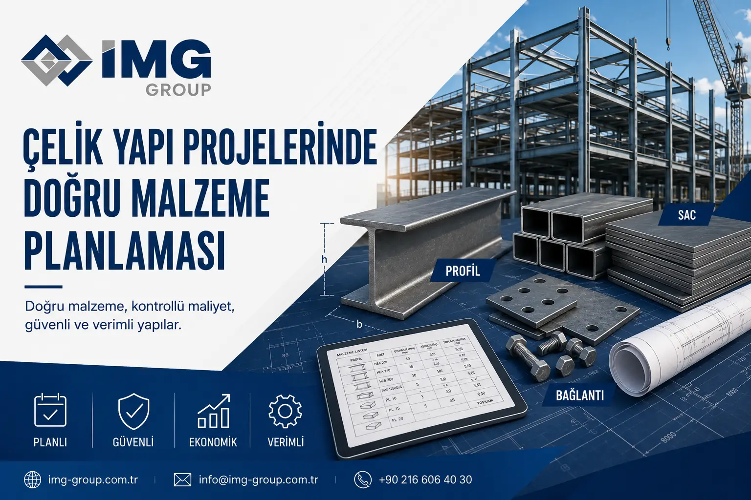 Çelik Yapı Projelerinde Doğru Malzeme Planlaması