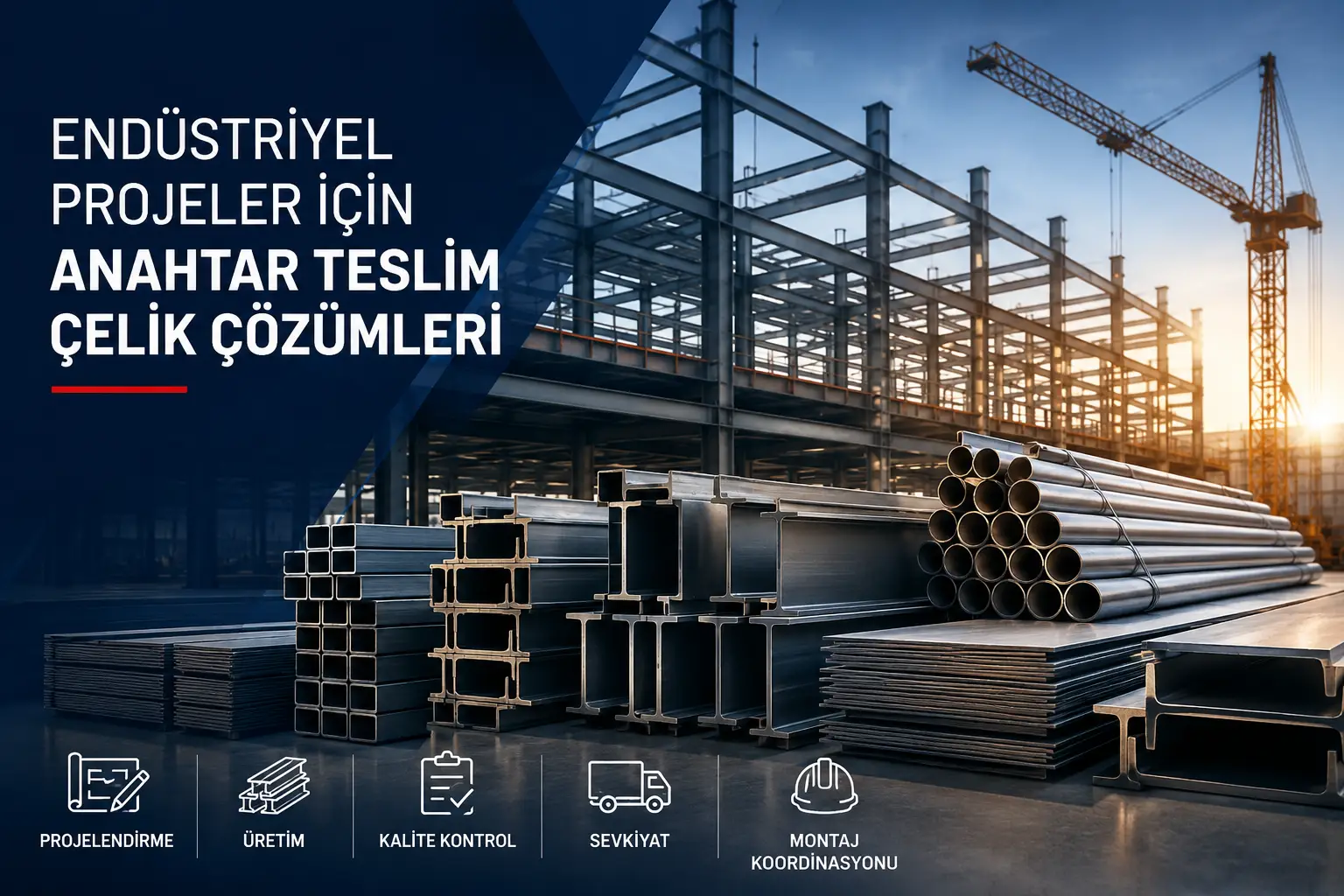 Endüstriyel Projeler İçin Anahtar Teslim Çelik Çözümleri